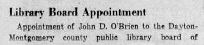 1951 Editorial on O'Brien
